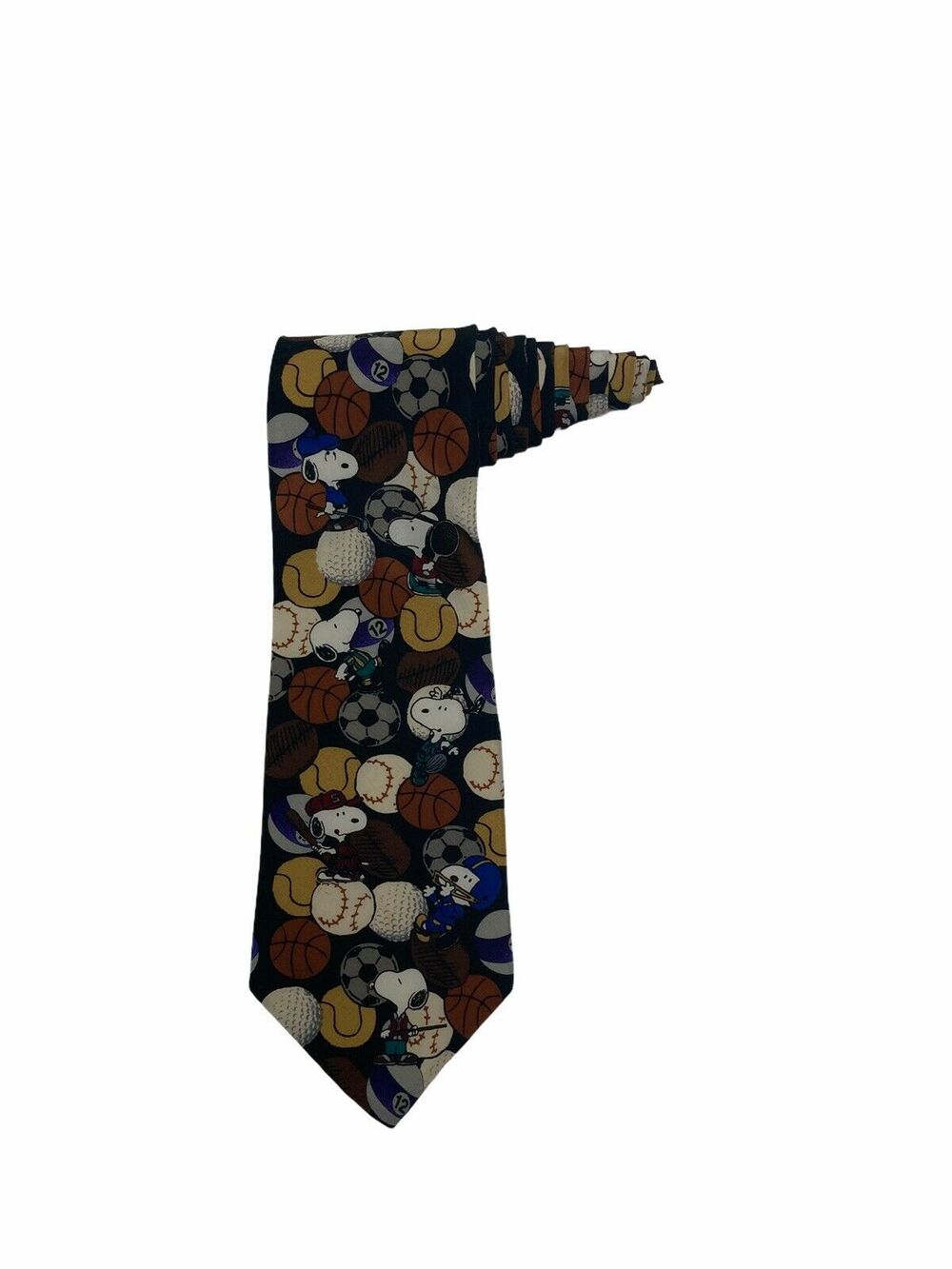 Peanuts I Don’t Want To Be An Allstar Snoopy Sports Balls Novelty Necktie